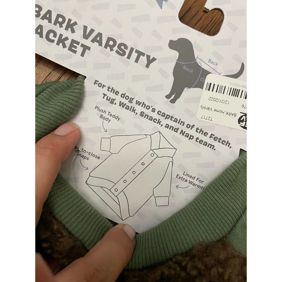 NWT Bark Home Bark Varsity Jack For Dogs Size M - Picture 6 of 12